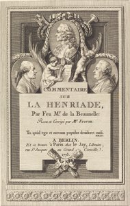 Commentary on the Henriade by Augustin de Saint Aubin after Clément Pierre Marillier