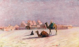 Sunset at Kairouan by Augustine Fitzgerald
