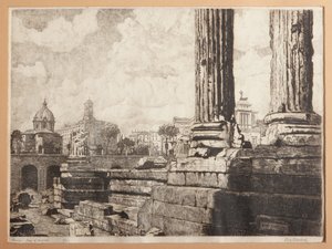 Rome, The Forum of Augustus by Augusto Baracchi