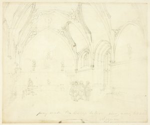 Study for Lambeth Palace, from Microcosm of London