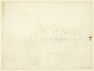 Study for Leaden Hall Market, from Microcosm of London by Augustus Charles Pugin