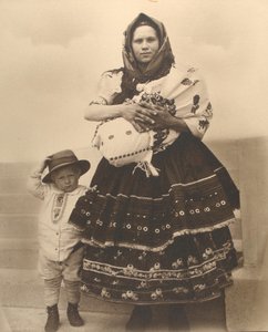 Slovak Woman and Children, c.1910