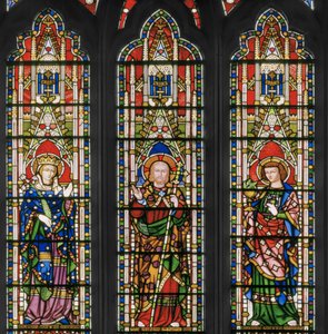 Virgin and Christ with Saints, East Window (detail) by Augustus Welby Northmore Pugin