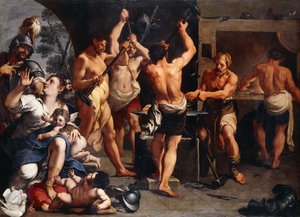 Mars and Venus at the Forge of Vulcan