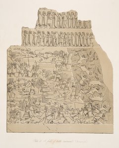 A field of battle, from Monuments of Nineveh by Austen Henry Layard