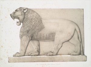 Colossal Lion from the Great Entrance at Nimroud [Calah], 1853