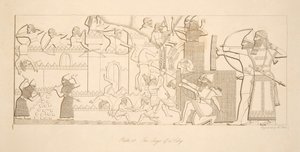The Siege of a City, from Monuments of Nineveh by Austen Henry Layard