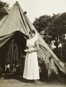 Sister Ada Smith of the 2nd Australian Casualty Clearing Station near Steenwerck, Trois Arbres, France, 1916 by Australian Photographer