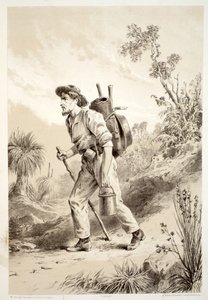 Digger on the Tramp, from The History of Australasia by David Blair, 1879