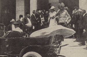 Archduke Franz Ferdinand and Archduchess Sophie of Austria in Sarajevo shortly before their assassination by Austrian Photographer
