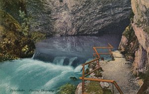 Piesling-Ursprung waterfall on the Pyhrnbahn route in Austria
