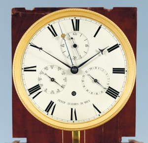 A Month-Going Bodenstanduhr with Equation of Time and Full Calendar by Austrian School