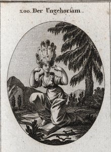 Allegory of Disobedience. The Book of Shame Marks Her Contempt for the Laws and Precepts That She Dominates by Treading at Her Feet the Brake and the Yoke Breezes. She Closes Her Ears So as Not to Listen to Reprimands. Her Hair Is Peacock Feathers. Engravi