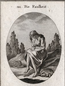 Allegory of Laziness. She