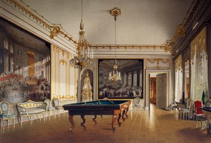 Billiard room in the Imperial Apartments, Schoenbrunn Palace (UNESCO World Heritage List)