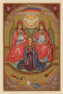 Coronation of the Blessed Virgin Mary by Austrian School