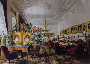 The hall of Archduchess Sophia in the Hofburg in Vienna, ca 1854, Austria by Austrian School
