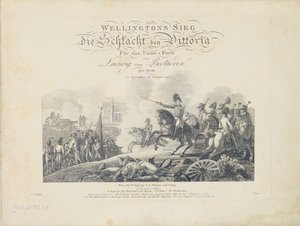 Title Page from Wellingtons Victory, Op. 91, published by S.A. Steiner & Comp., Vienna by Austrian School