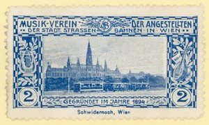 Tram in Front of the City Hall, Vienna