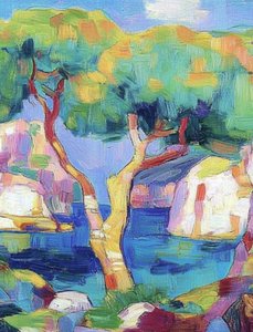Colorful Coastal Tree by Avanesova Elena