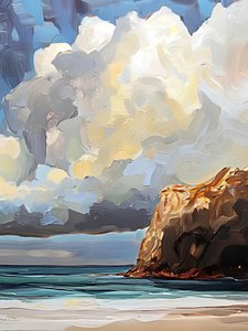 Dramatic Coastal Clouds by Avanesova Elena