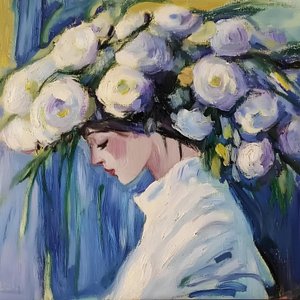 Dreamy Floral Portrait