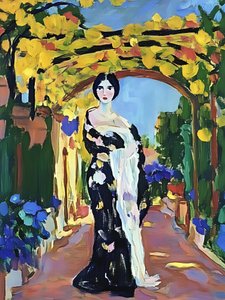 Elegant Lady Garden by Avanesova Elena