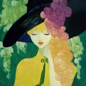 Elegant Woman in Bloom