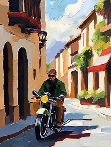 Motorcycle Street Ride