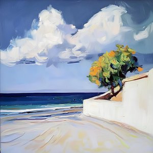 Orange Tree Beach View by Avanesova Elena