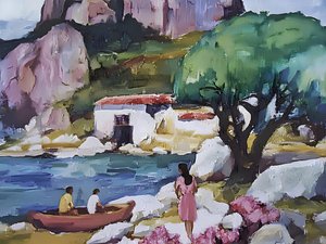 Peaceful Village Bay by Avanesova Elena