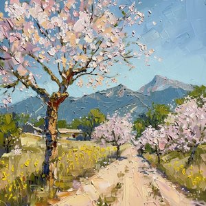 Spring Mountain Blossoms by Avanesova Elena