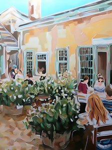 Summer Cafe Patio by Avanesova Elena