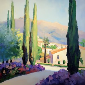 Sunny Mediterranean Village