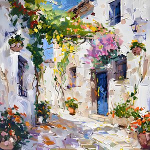 Vibrant Village Street