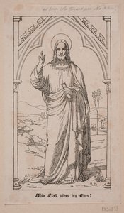 Christ Blessing by Axel Theodor Kittendorff