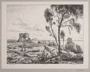 View at Hammershus by Axel Theodor Kittendorff