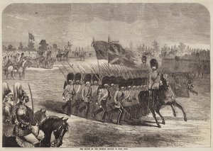 The Review of the Crimean Brigade in Hyde Park by B. Clayton