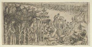 Dante Lost in the Wood: Escaping and Meeting Virgil, Canto I by Baccio Baldini