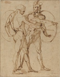 Two Male Nudes by Baccio Bandinelli