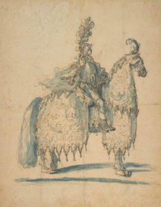 Horseman in Festival Costume by Baccio del Bianco