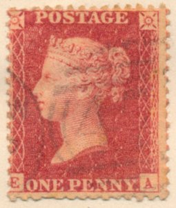 The Penny Red Postage Stamp