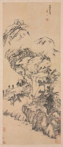 Landscape after Guo Zhongshu, mid 1600s-1705 by Bada Shanren