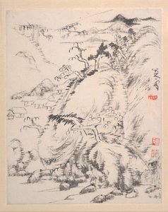 Landscape Album, dated 1699 by Bada Shanren