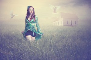 Dreamy Field Woman