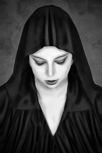 Mysterious Hooded Woman