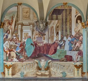 Cosimo I and His Son Francesco with the Government