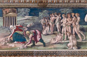 Deucalion and Pyrrha Throwing Stones