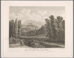 View of Vicovaro by Balthasar Anton Dunker