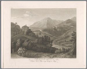 View of San Cosimato by Balthasar Anton Dunker
